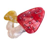 KMGDM Pinza para el pelo con diamantes de imitación, clip de resorte fuerte, acetato, soporte para coleta de caballo para mujeres y niñas, accesorio casual para moldear el cabello