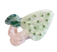 KMGDM Pinza para el pelo con diamantes de imitación, clip de resorte fuerte, acetato, soporte para coleta de caballo para mujeres y niñas, accesorio casual para moldear el cabello