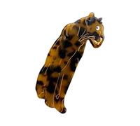 KMGDM Pinza para el pelo con diseño de leopardo, bonita pinza para el día de San Valentín, horquillas de sujeción fuerte