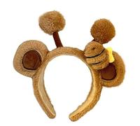 KMGDM Preciosa pinza para el pelo con diseño de oso rey de dibujos animados, tela suave, para fiestas infantiles, uso diario, adorable clip de pelo de animales