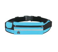 KMGDM Riñonera con soporte para teléfono, cinturón para correr, correr, deporte, correr, correr, correr, ciclismo, deportes y fitness, Blue, 10x20x10cm