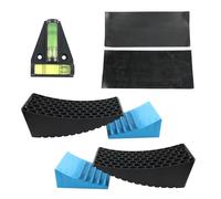 KMGDM Sistemas de nivelación para campistas, bloques de nivelación para remolques de viaje de hasta 35000 libras, accesorios de nivelador, calzos de neumáticos resistentes para campistas
