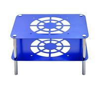 KMGDM Soporte de refrigeración de aluminio de doble capa de alta conductividad, silencioso, sin ventilador, mejora la disipación del calor para la oficina en casa