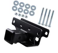 KMGDM Soporte receptor de remolque de 2 pulgadas, montaje de enganche de acero de 2 pulgadas, propósito de remolque trasero específico para vehículo, acabado recubierto negro, accesorios de montaje
