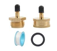 KMGDM Tapones de latón para tuberías de agua con rosca de 3 4 pulgadas, adecuados para invernar y drenar en campistas y jardines