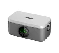 kmgfsd Contenedor de comida caliente recargable, regulación inteligente de temperatura, comida de calentamiento rápido para varias ocasiones, alimentos calentados sin óxido