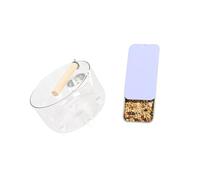 kmgfsd Conure - Juego de entrenamiento de estación de arena desmontable, no tóxica, soporte para pájaros, accesorio para pájaros pequeños y grandes, paquete de ayuda para aprender a ir al baño