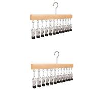 kmgfsd Elegante perchero de madera para sombreros, ropa, artículos de ropa, perfecto para espacios pequeños y hogares modernos, perchero de madera para sombreros