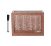 kmgfsd Hucha de madera con números de exhibición de libras integrados, perfecto para planificación de presupuesto familiar, dinero de madera con contador