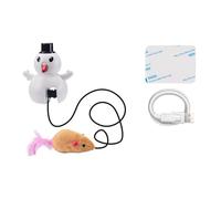 kmgfsd Juguete de ABS para mascotas con cable de carga para entretenimiento extendido y actividad física, juguete de movimiento de identidad