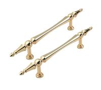 kmgfsd Tiradores de cajones dorados vintage resistentes al desgaste, tamaño general para cocina, baño, gabinetes, par de tiradores de cajón de oro antiguo