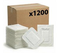 KMINA Apósitos Adhesivos de TNT (1200 unidades, 24 cajas de 50) 10 x 15 cm, Estériles para Uso Hospitalario