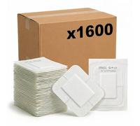 KMINA Apósitos Adhesivos de TNT (1600 unidades, 32 cajas de 50) 6 x 7 cm, Estériles para Uso Clínico Profesional