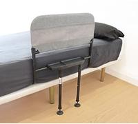 KMINA Barandilla Cama Adulto con Patas (Altura Somier 29-50 cm), Barrera Ajustable, Asidero Mayores, Ayuda Levantarse