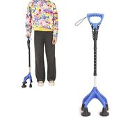 KMINA Bastón 4 Patas Ergonómico (Pesado y Robusto 1,5 Kg), Altura Ajustable, Diseño Patentado - Fabricado en España