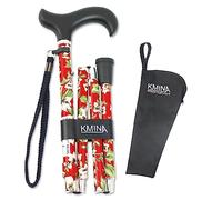 Kmina Pro Baston Plegable Flores Rojo 1 ud