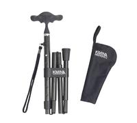 KMINA Bastones para Mayores Fibra de Carbono, Altura Regulable, Mujer y Hombre