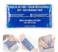 KMINA Bolsa de Gel Frío Calor Reutilizable, Flexible, 25,6 cm, Azul