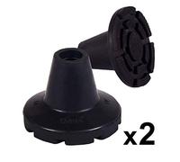 KMINA - Contera Ancha KMINA, Tacos para muletas con tubos de 22 mm, Conteras para muletas y bastones, Anchas y flexibles, PACK DE 2 UNIDADES