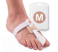 KMINA Corrector Nocturno Para Juanetes (2 Unidades) Talla M EU 37 a 40, Hallux Valgus, Férula Ajustable Con Velcro Y Gel Hidratante, Lavable y Reutilizable