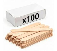 KMINA Depresores Linguales de Madera (100 Unidades) No Estériles 150 x 18 x 1,6 mm sin Látex Formato Práctico para Uso Diario y Entornos Profesionales