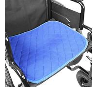 KMINA Empapador Silla de Ruedas Lavable 5 Capas (x1 ud, 40x50 cm), Protector Incontinencia Adultos, Reutilizable, Azul - Fabricado en Europa
