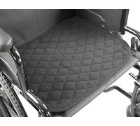 KMINA Empapador Silla de Ruedas Lavable 5 Capas (x1 ud, 40x50 cm), Protector Incontinencia Adultos, Reutilizable, Negro - Fabricado en Europa