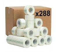 KMINA Esparadrapo de Papel Hipoalergénico (288 unidades, 24 cajas de 12) 2,50 cm x 9,14 m Transpirable