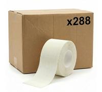 KMINA Esparadrapo de Seda (288 unidades, 48 cajas de 6) 5 cm x 5 m Blanco, Transpirable y Sin Látex para Clínicas y Hospitales