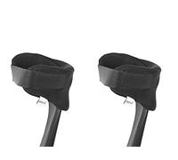 KMINA Fundas Acolchadas Muletas de Codo, Almohadillas con Velcro (2 uds) | Sujeción al Antebrazo, Correa Ajustable, Neopreno, Doble Capa, Manos Libres, Ambos Brazos, Fabricado en España, Patentado