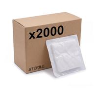 KMINA Gasas de Algodón Estériles (2000 Unidades, 200 Sobres de 10) 13 Hilos 4 Capas 10 x 10 cm Plegadas Transpirables Alta Absorción Esterilizadas al Vapor
