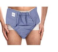 KMINA Protector Pañal Adulto Reutilizable, Cobertor Impermeable, Doble Protección Incontinencia Ajustable - Fabricado en Europa