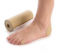 KMINA Rollo Moleskin Beige, Acolchado Adhesivo Recortable para Pies y Calzado, Algodón 100% Terciopelo, Reduce Roce y Presión, 3 m x 25 cm, Uso Diario