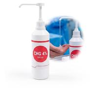 KMINA Solución Jabonosa CHG 4% 500 ml, Clorhexidina para Higiene de Manos y Piel Sana, Uso Externo, Botella con Válvula Dosificadora