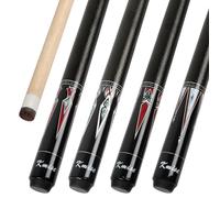 Kmise 4 tacos de billar de 58 pulgadas, 18, 19, 20 y 21 onzas, de arce canadiense, palos de piscina para adultos, palo de billar en casa, bar, duradero, adecuado para jugadores profesionales de billar