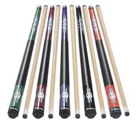 Kmise Juego de Palos de Billar de 58 Pulgadas, Palos de Billar para Hombres Profesionales, 17 onzas, 18 onzas, para Bar, casa, Mesa de Billar, Deportes (Juego de 5, Negro, Verde, Rojo, Naranja y