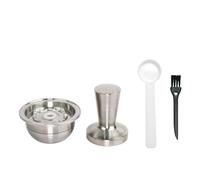 KMIXWIDQ Compatible Con VERTUOLINE, Cafeteras, Cápsulas De Café Reutilizables, Cápsulas Recargables, Cápsulas De Café De 150ML(1PCS Pod 1PCS Tamper)