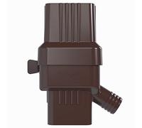 KMJETNIVY Sistema de recolección de Agua de Lluvia, desviador de Bajada con Capacidad de Recogida Ajustable, Kit de conversión de Barril de Lluvia Resistente a los Rayos UV (2 x 3, marrón)