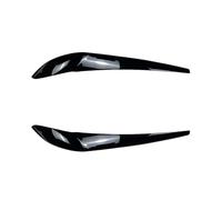 KMLONG 2 uds faro párpados cejas apto for BMW X3 F25 X4 F26 2014 2015 2016 2017 2018 Kit de carrocería pegatina Tuning plástico ABS negro brillante Ceja para faros de automóvil(Gloss Black)