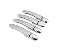 KMLONG Cubiertas for manijas de puertas de automóviles aptas for Renault, LAGUNA 2 2001-2007, accesorios de estilo con molduras cromadas de fibra de carbono cubierta de ajuste de manija de puerta exte