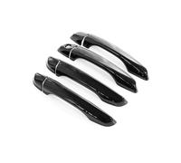 KMLONG Embellecedor de cubierta de manija de puerta de coche Compatible for Citroen, Dispatch SpaceTourer MK3 2017-2021, accesorios adhesivos negros brillantes cubierta de moldura de manija de puerta