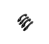KMLONG Embellecedor de manija de puerta de coche, Compatible for Volkswagen, Compatible for VW, Compatible for Golf 6 MK6, Skoda, SUPERB 2009-2013, adhesivo cromado negro, accesorios de estilo cubiert