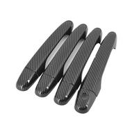 KMLONG Embellecedores for manijas de puertas de automóviles, Compatible for Civic 2012-2016, accesorios de estilo de fibra de carbono cromado cubierta de moldura de manija de puerta exterior(Carbon 0