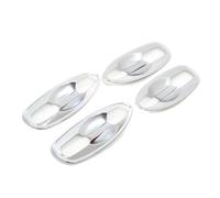 KMLONG Etiqueta engomada del ajuste de la taza del cuenco de la manija de la puerta lateral, apta for Renault Kadjar, cubierta cromada de accesorios exteriores del coche 2016-2023 Tapa del tazón de la