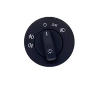 KMLONG Interruptor faro, Compatible for Skoda Octavia, 2004-2013 1ZD941431E interruptor de la luz antiniebla delantera del veh