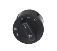 KMLONG Interruptor faro, Compatible for VW, Compatible for Golf, MK5 Caddy Jetta Touran Sagitar Bora 1K0941431Q Perilla control antiniebla interruptor de la luz antiniebla delantera del veh