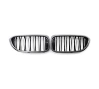 KMLONG Parrilla de parachoques delantero, apta para, parrilla delantera serie 5 M5 G31 520i 530i 540i de 2 listones G30 G31 de 4 puertas 2016-2019 cubierta de rejilla del parachoques delantero del veh