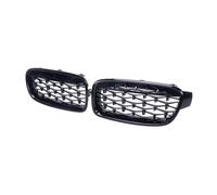 KMLONG Parrilla de parachoques delantero de coche, Compatible for F30 F31 F35 3 Series 320 323 325 330i 2013-2019 Rejillas de carreras estilo diamante cubierta de rejilla del parachoques delantero del