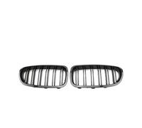 KMLONG Parrilla del parachoques delantero del coche, Compatible for la serie 5, F10 F11 F18 2010-2017 cubierta de rejilla del parachoques delantero del vehículo(Dual Carbon Style)