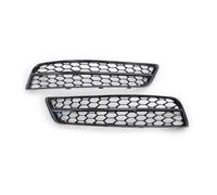 KMLONG Parrilla Delantera del Coche, Compatible for A3, 8P 2009-2013, Cubierta Negra cromada, moldura, Parrilla de Panal, luz antiniebla cubierta de rejilla del parachoques delantero del vehículo(Blac